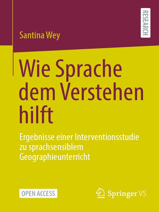 Title details for Wie Sprache dem Verstehen hilft by Santina Wey - Available